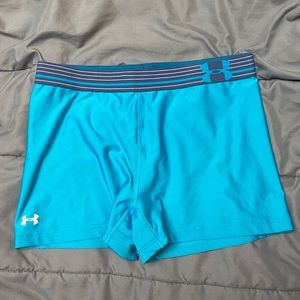 blue under armour spandex